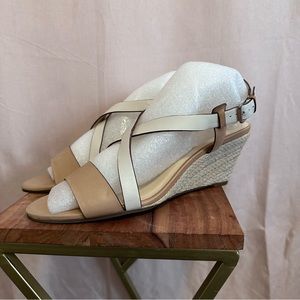 Cole Haan Cross Strap Leather Sandals